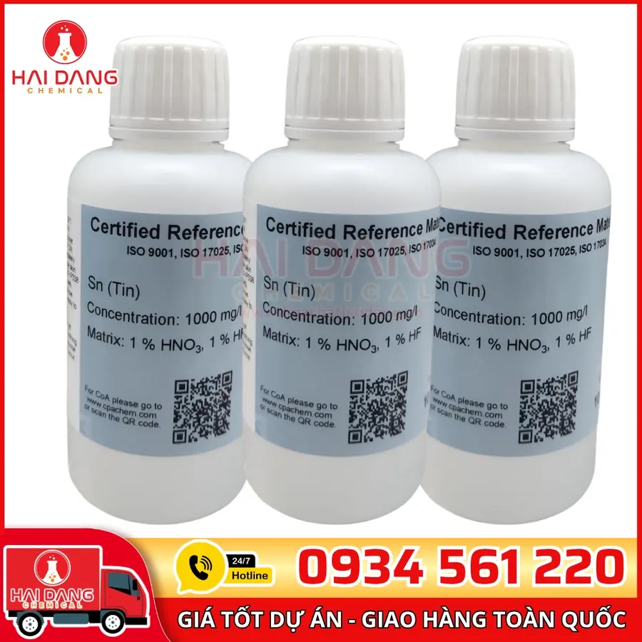 Dung Dịch Chuẩn Thiếc (Sn) 100mL Cho AAS CPAchem