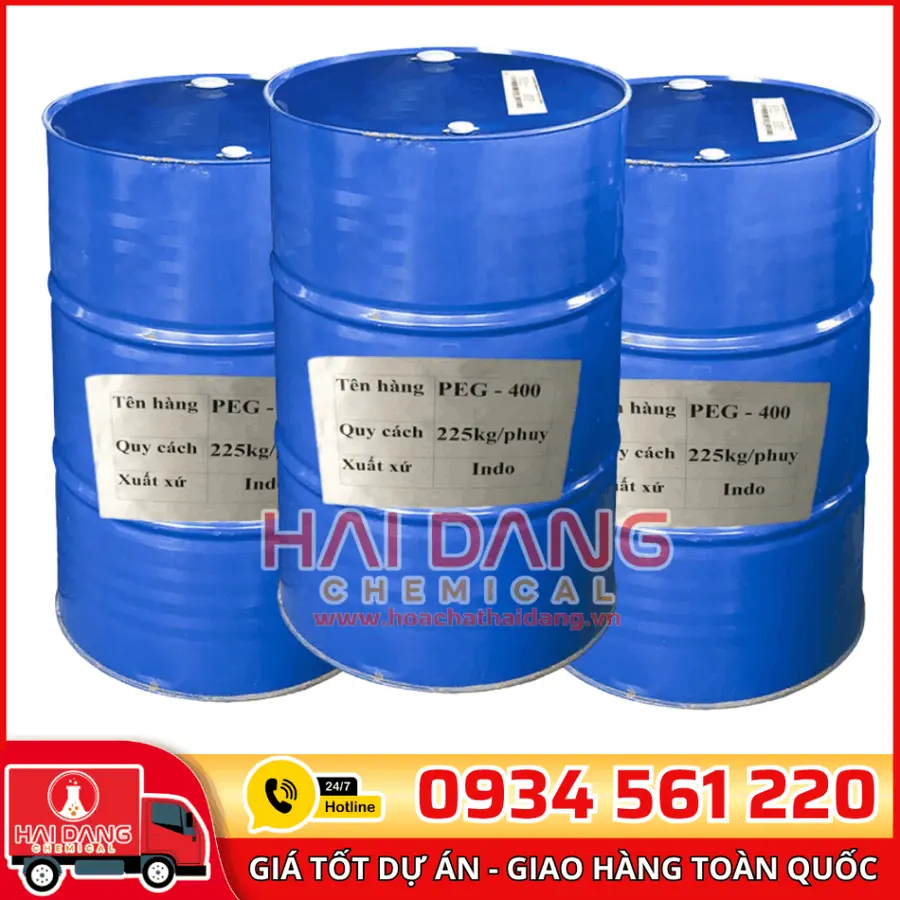 PEG 400 Ấn Độ – Nguyên Liệu Mỹ Phẩm Dưỡng Ẩm Chất Lượng