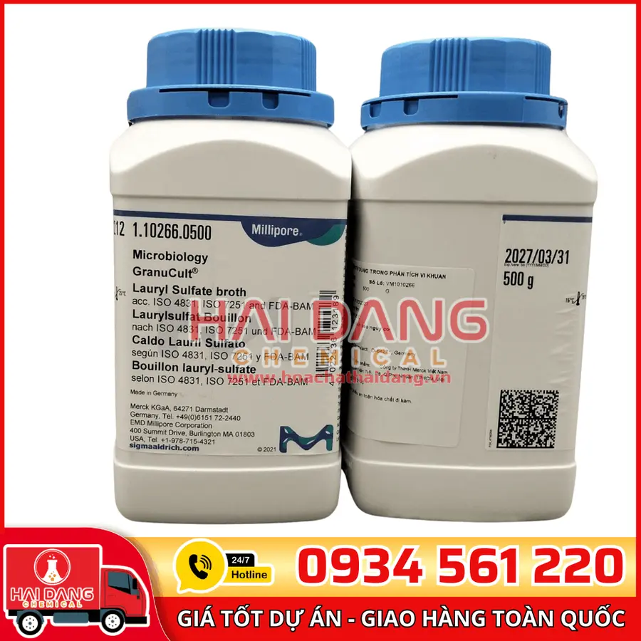 Lauryl Sulfate Broth lọ 500g - Merck