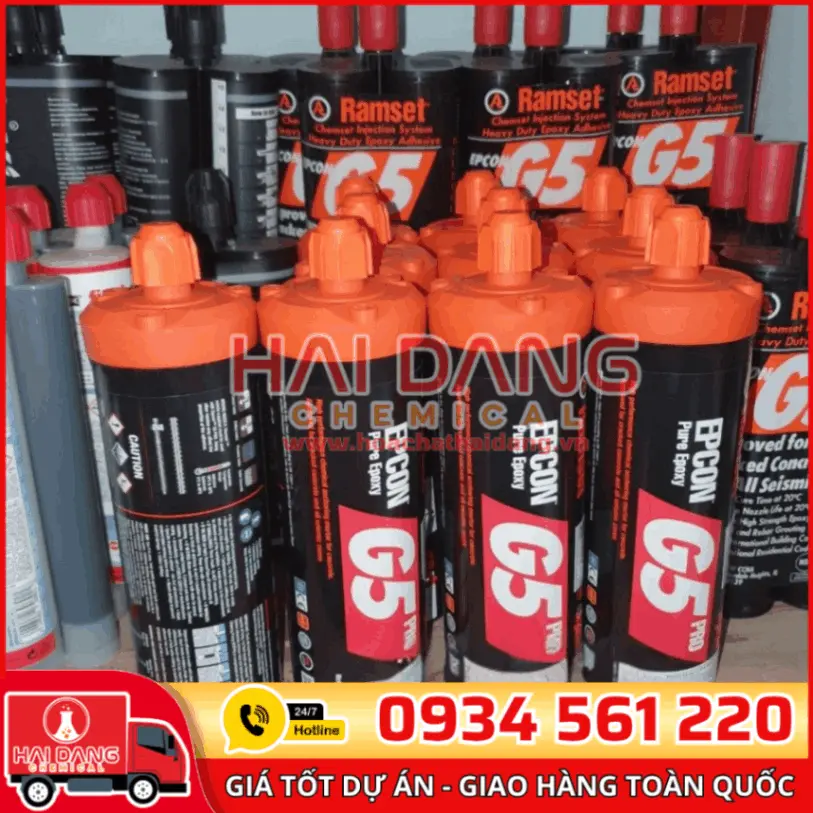Ramset Epcon G5 – Keo Khoan Cấy Thép Cường Độ Cao, Siêu Bám Dính