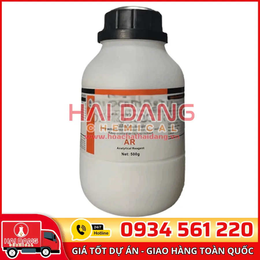Ammonium Molybdate (NH₄)₆Mo₇O₂₄·4H₂O, lọ 500g - hãng Xilong