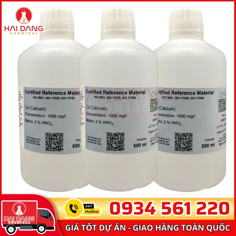 Dung Dịch Chuẩn Calcium 1g/L Chai 500mL CPAchem