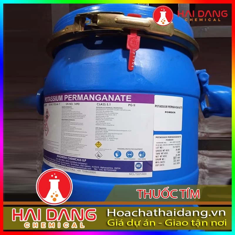 Hóa Chất Thuốc Tím KMNO4 Potassium Permanganate Ấn Độ