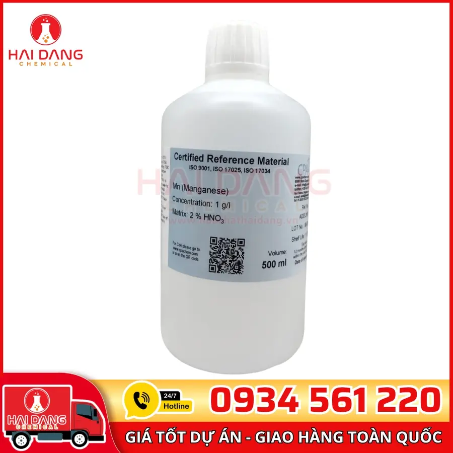 Dung Dịch Chuẩn Manganese 1g/L AAS CPAchem