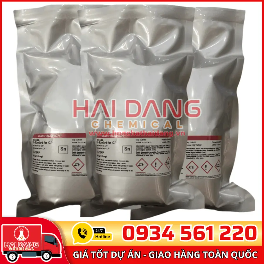 Dung Dịch Chuẩn Thiếc – Tin Standard for ICP TraceCERT®, 1000 mg/L Sn in HCl lọ 100ml, hãng Sigma
