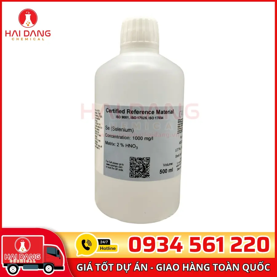 Dung Dịch Chuẩn Se 1g/L Chai 500ml Dùng Cho AAS – CPAchem