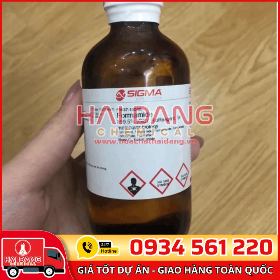 Formamide ≥99.5% (GC), BioReagent, for molecular biology lọ 100ml, hãng Sigma