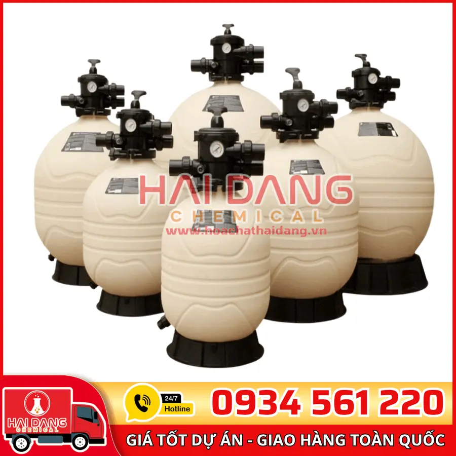 Bình Lọc Cát Bể Bơi Emaux MFV Van Đứng – Lọc Ổn Định, Dễ Dùng