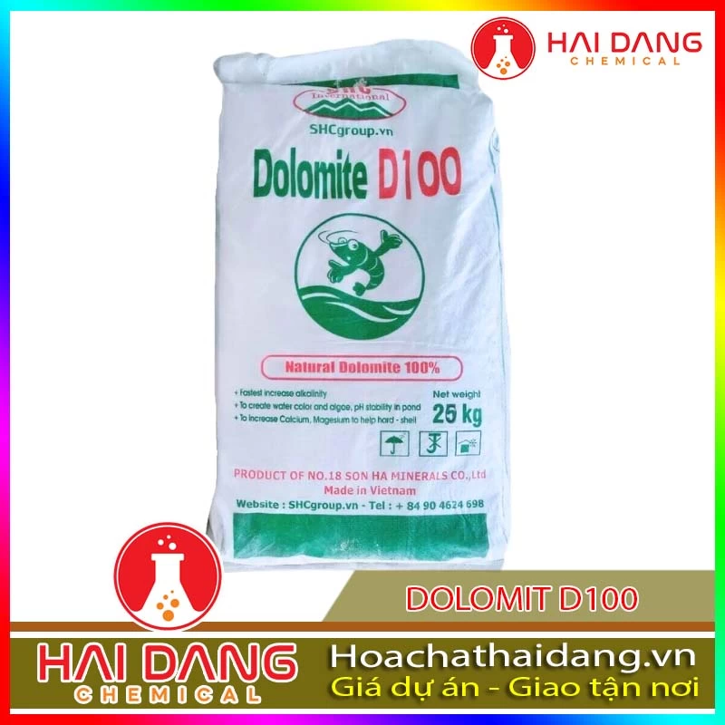 Hóa Chất Thủy Sản Khoáng Dolomit D100