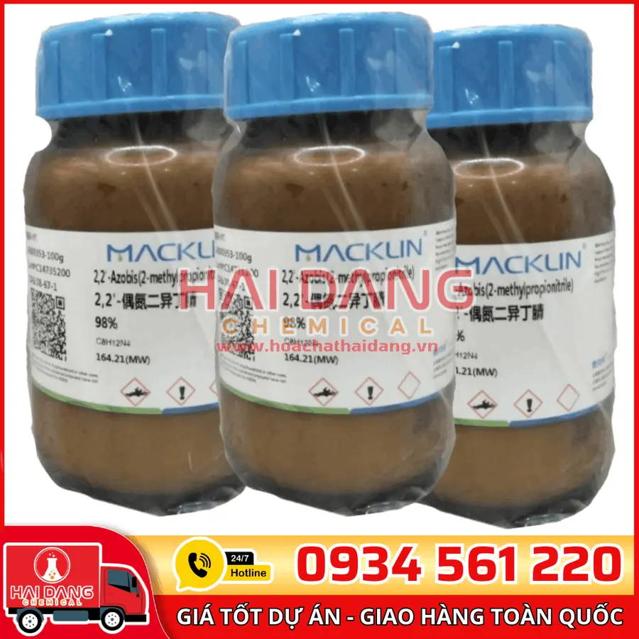 2,2'-Azobis(2-methylpropionitrile) 98% 100g - Macklin