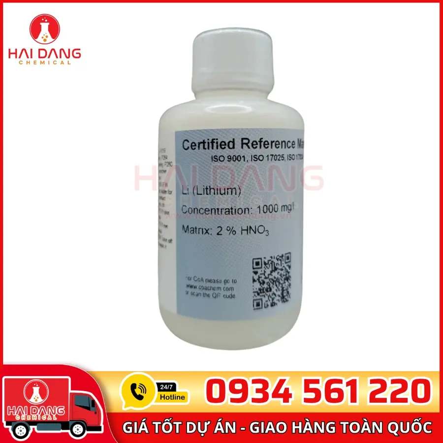 Dung Dịch Chuẩn Lithium 1g/L AAS 100mL CPAchem