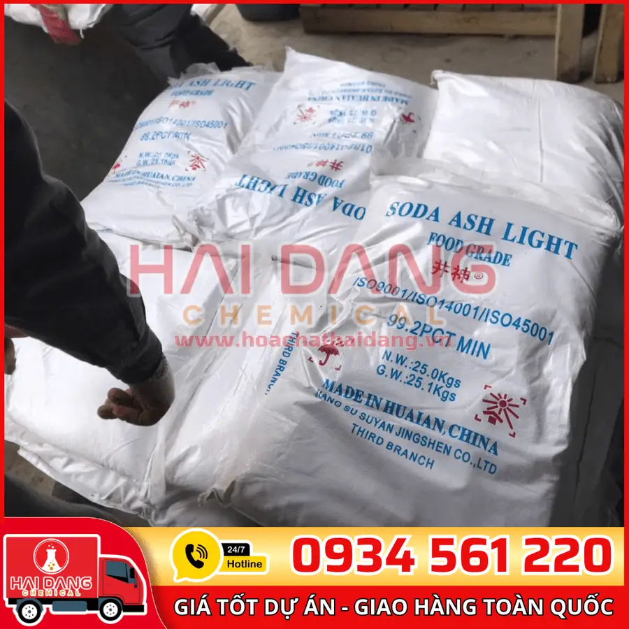 Soda Ash Light Jingshen Na2CO3 99% Trung Quốc