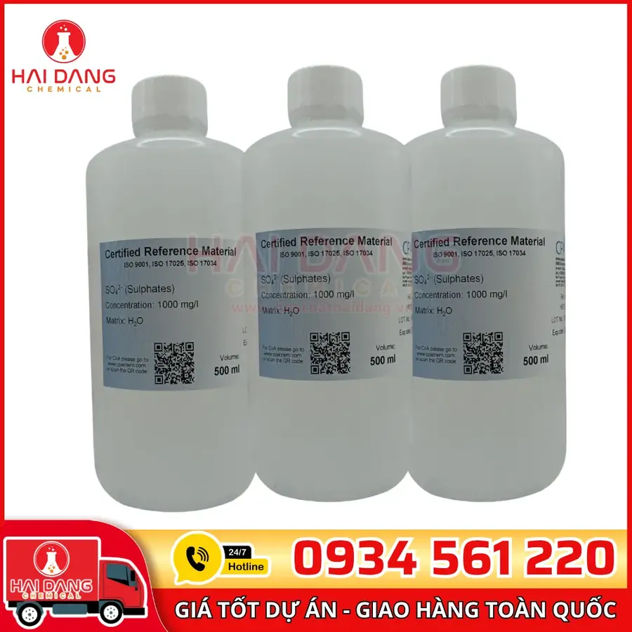 Dung Dịch Chuẩn Sulphates 1000 mg/L Cho IC Mã H015.W.L5 CPAchem