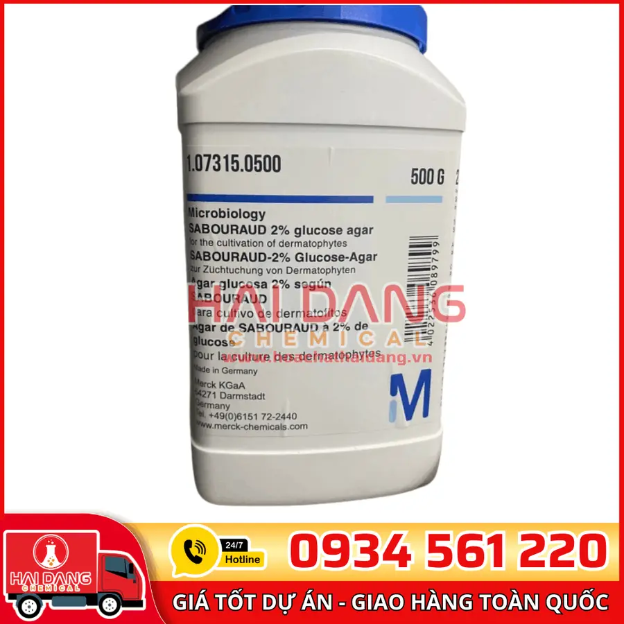Sabouraud 2% Dextrose Agar lọ 500g - Merck