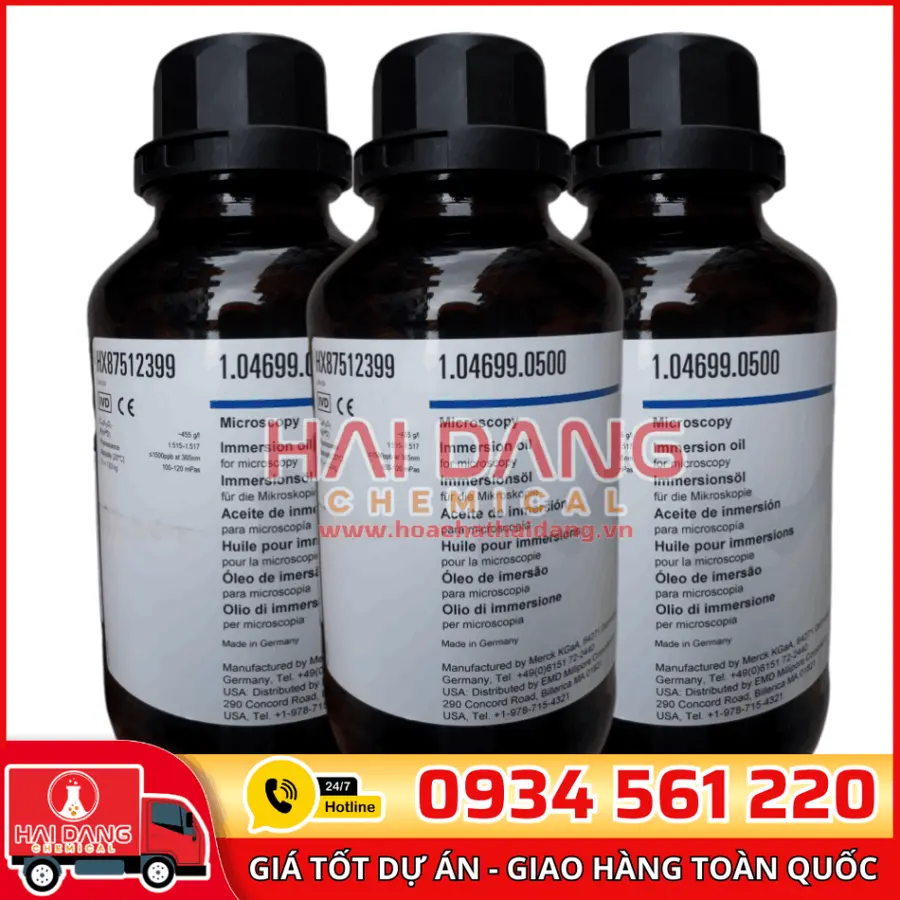 Dầu soi kính hiển vi – Immersion Oil lọ 500ml - Merck