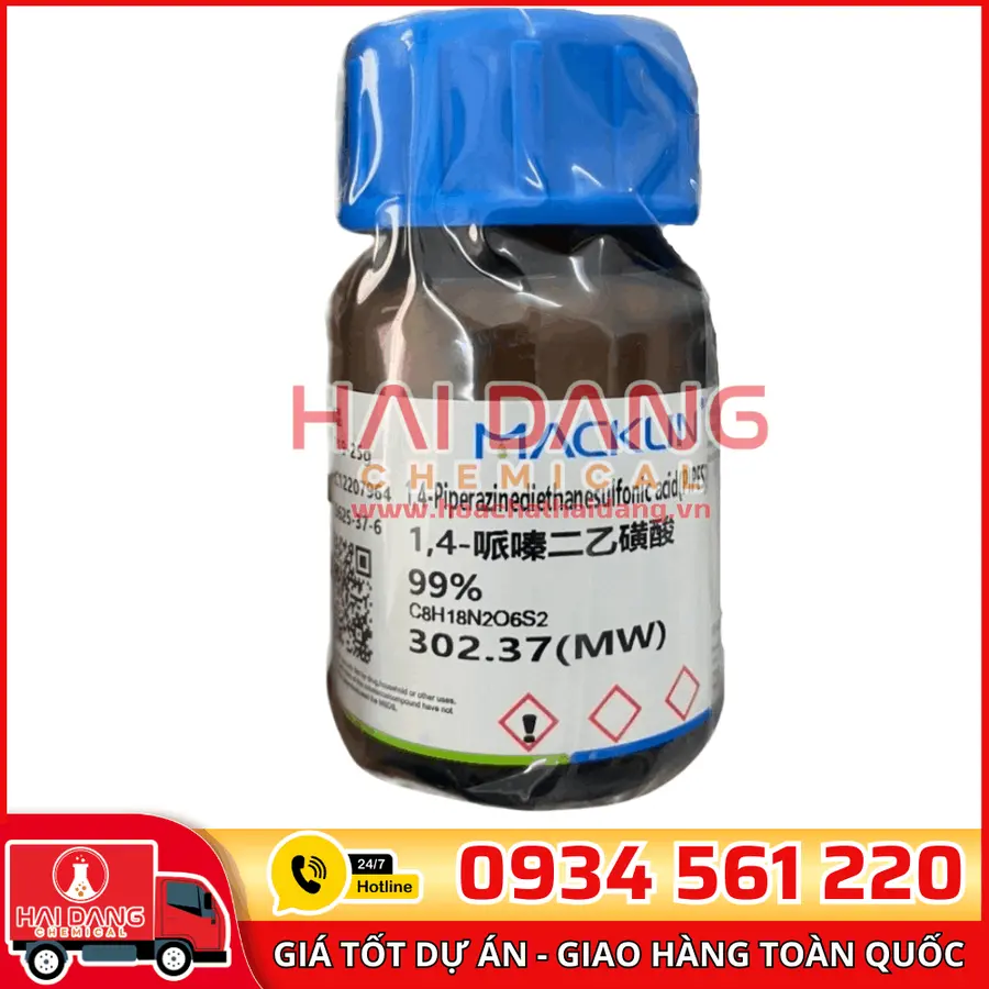 1,4-Piperazinediethanesulfonic acid(PIPES) 25g – Macklin