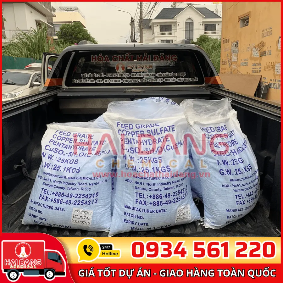 Đồng Sulphate Copper Sulphate CuSo4.5H2O Đài Loan