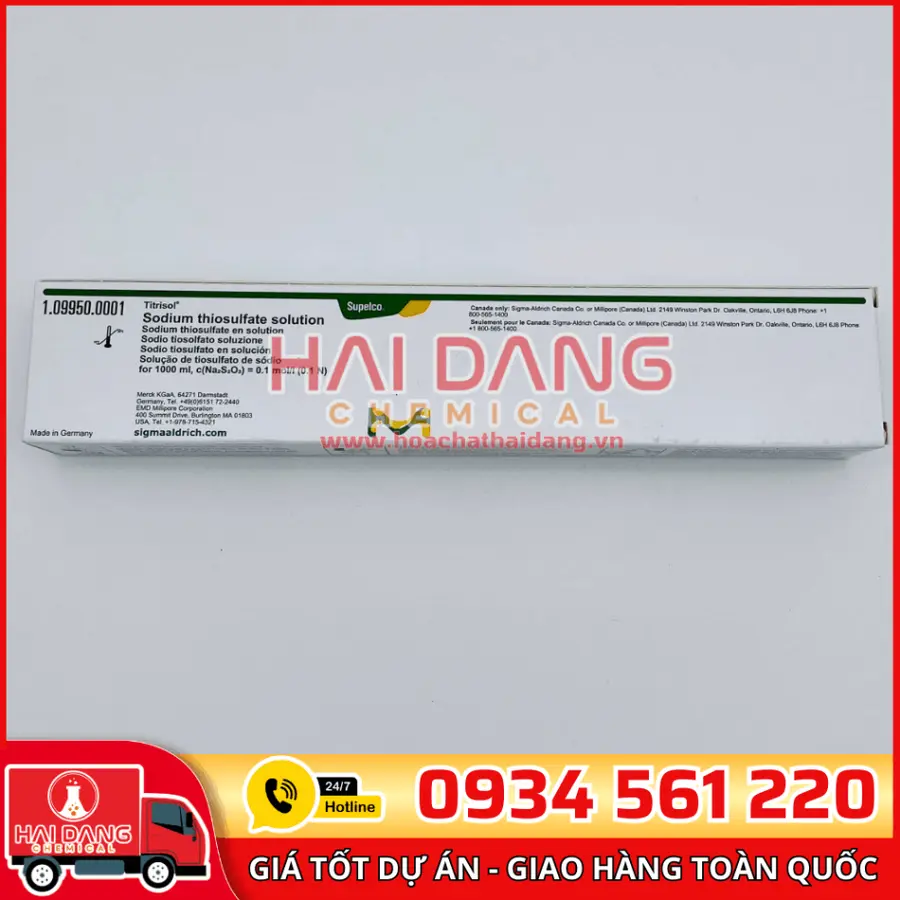Ống chuẩn Na₂S₂O₃ 0.1N – Merck