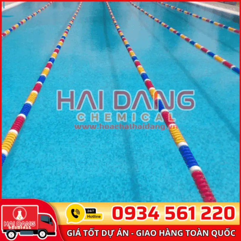 Phao Phân Làn Bể Bơi 50m Chống Sóng Chuẩn Thi Đấu