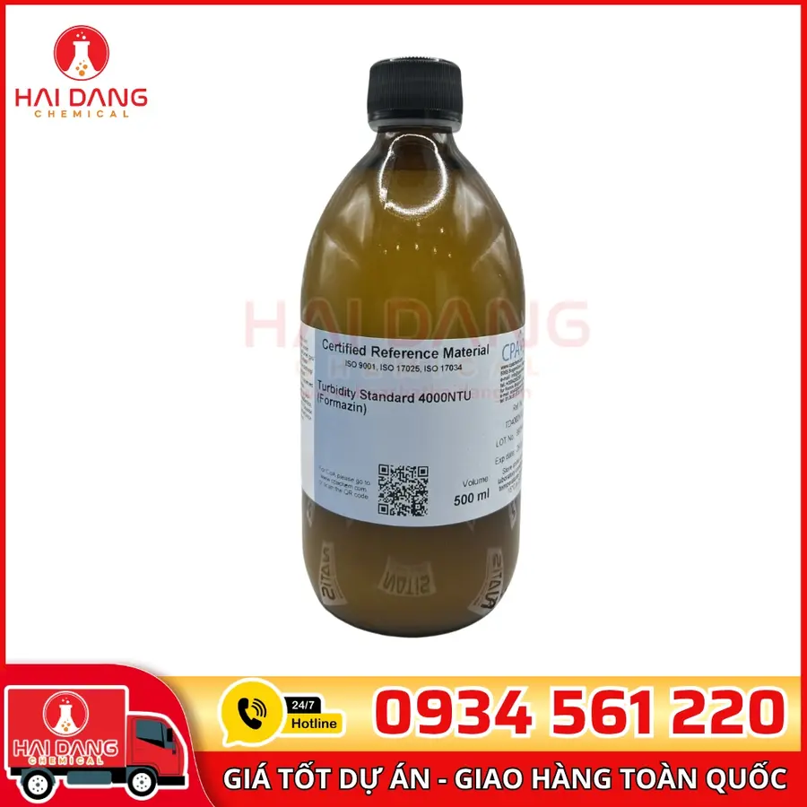 Dung Dịch Chuẩn Độ Đục 4000NTU Chai 500mL CPAchem