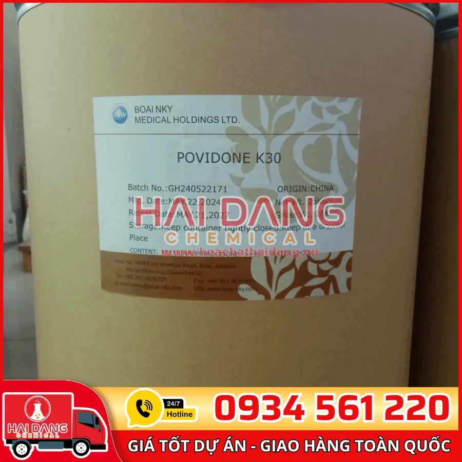 PVP K30 Trung Quốc – Chất Kết Dính, Phân Tán Trong Mỹ Phẩm