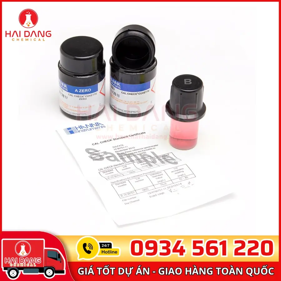 Cal Check Chuẩn Clo Dư, 0.00 Và 1.00 Mg/L - Hanna Ý