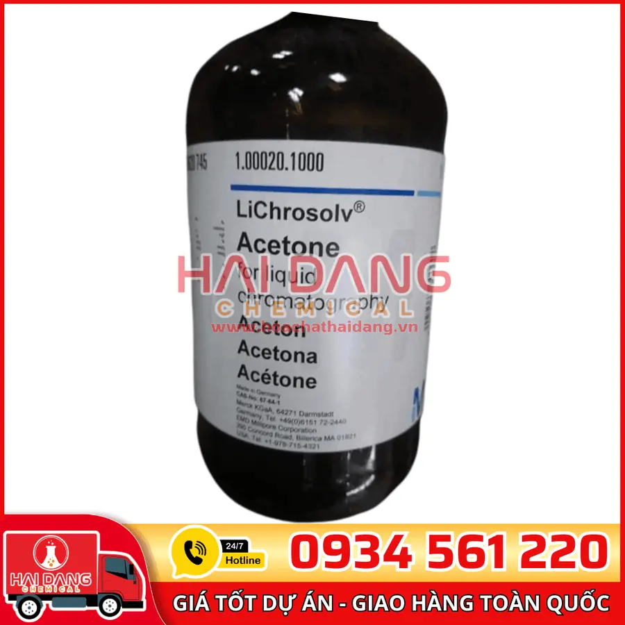 Acetone for Liquid Chromatography Lọ 1L - Merck 