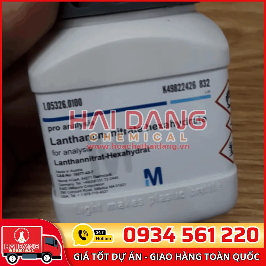 Lanthanum nitrate hexahydrate lọ 100g - Merck