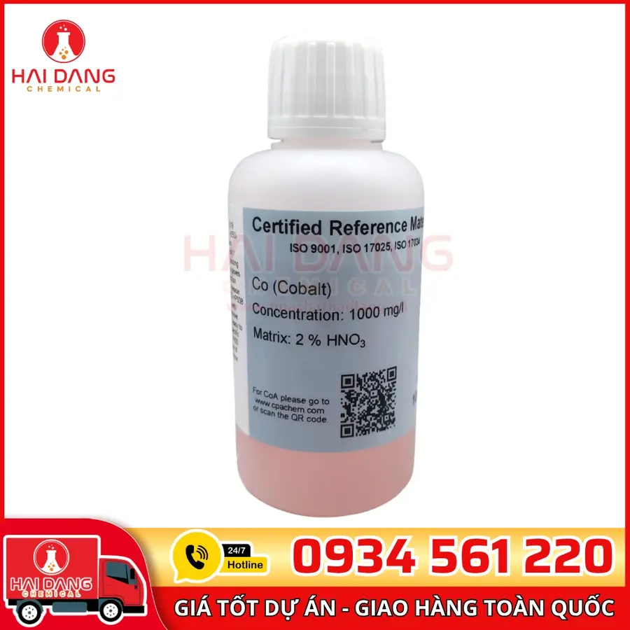 Dung Dịch Chuẩn Co 1g/L CPAchem 100ml Cho AAS Chuẩn Xác