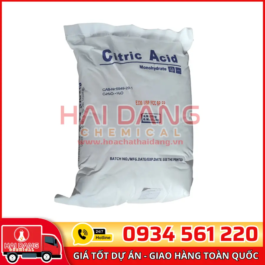 Acid Citric Anhydrous C6H8O7 Trung Quốc