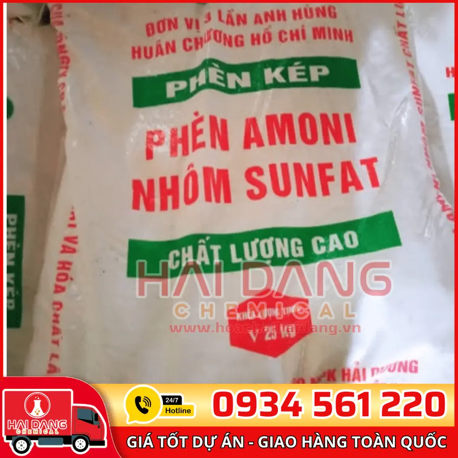 Phèn Kép Nhôm Sunfat NH4Al(SO4)2 Việt Nam