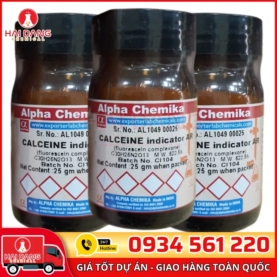 Calceine Indicator lọ 25g, hãng Alpha Chemika