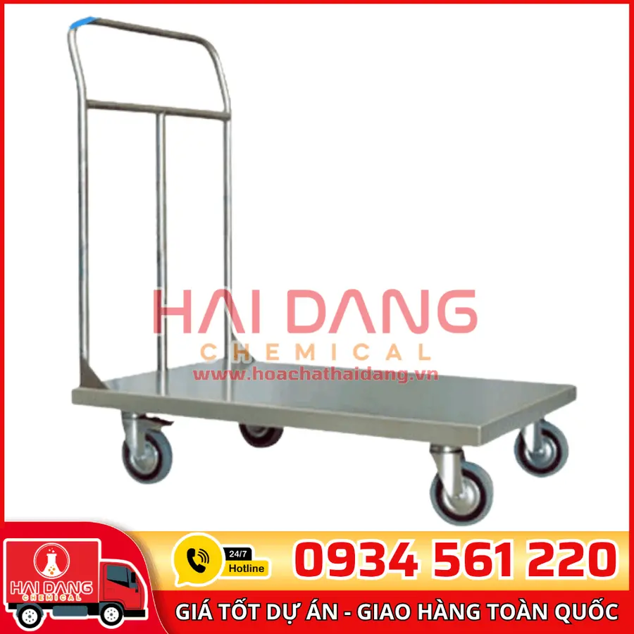 Xe Đẩy Inox Vệ Sinh Hồ Bơi – Chuyên Dụng, Bền, Tiện Lợi