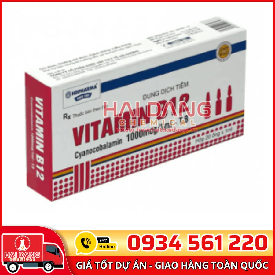 Vitamin B12 Cyanocobalamin Trung Quốc – Dạng Bột Tinh Khiết