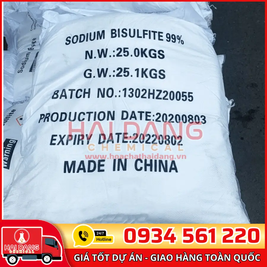 Sodium Bisulfite NaHSO3 99% Trung Quốc