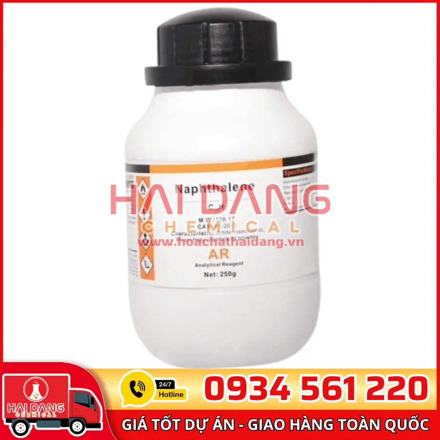 Naphthalen C₁₀H₈, lọ 500g - hãng Xilong
