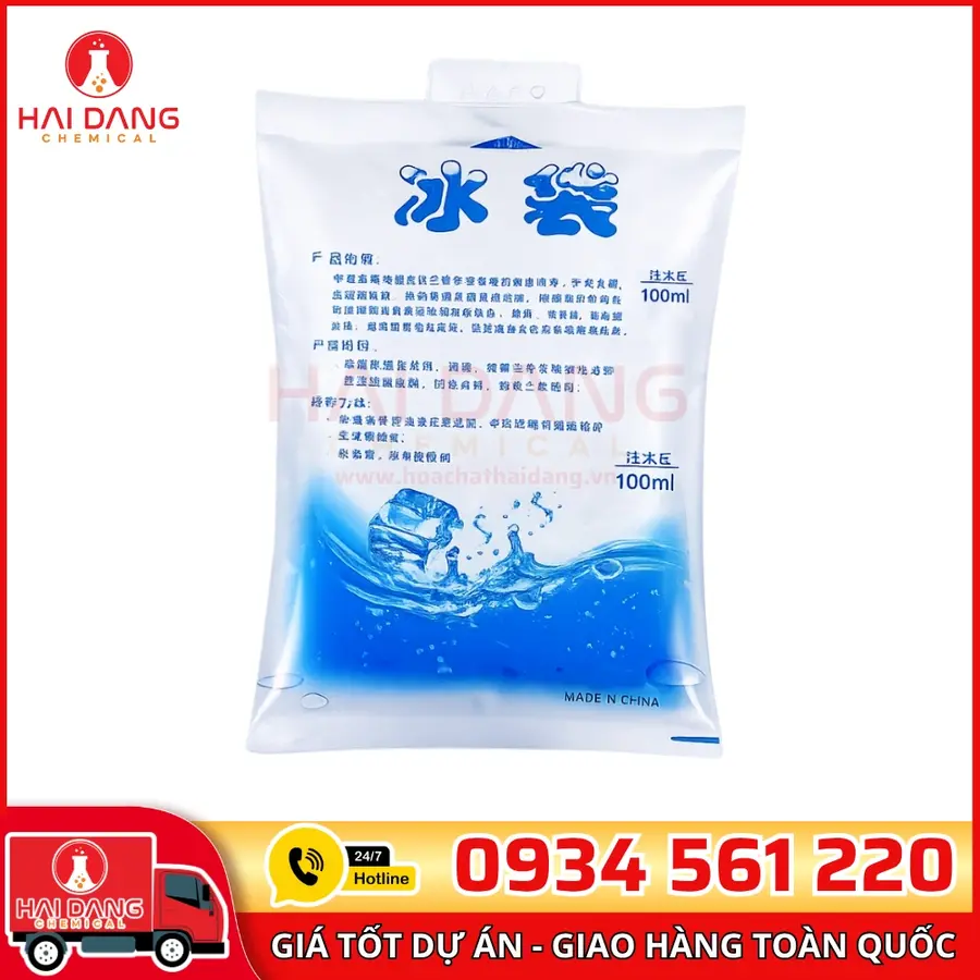 Túi Đá Gel Trắng 200mL – Trung Quốc