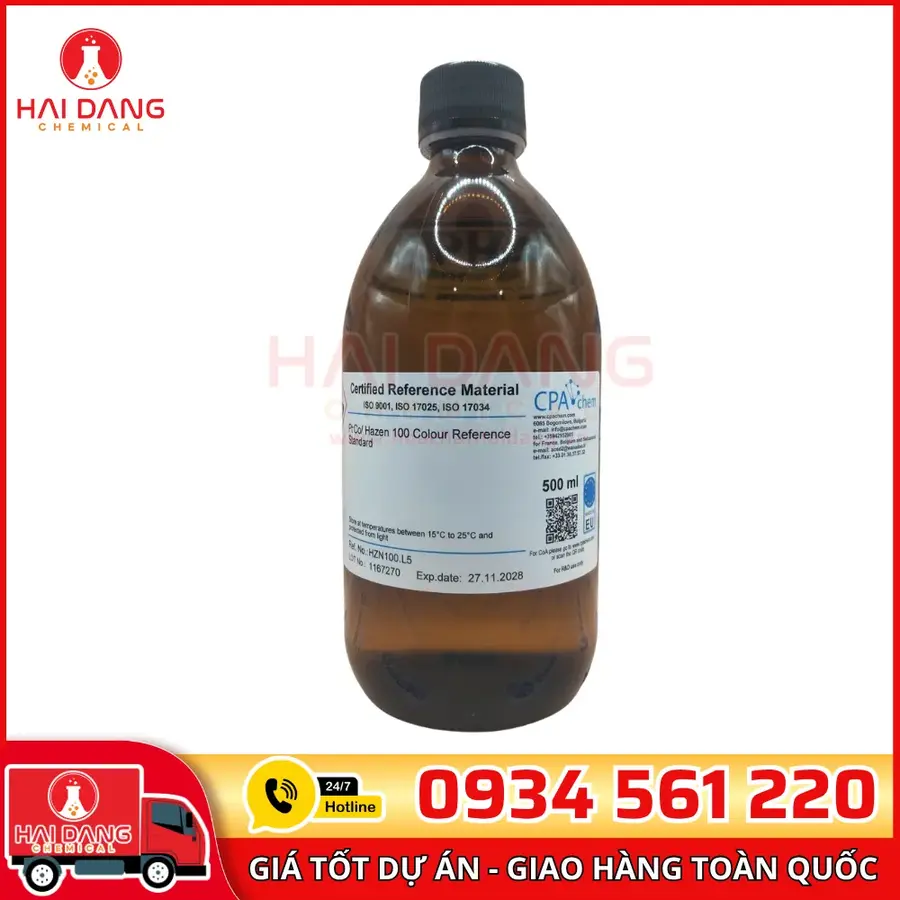 Dung Dịch Chuẩn Độ Màu 100 Pt-Co 500mL CPAchem