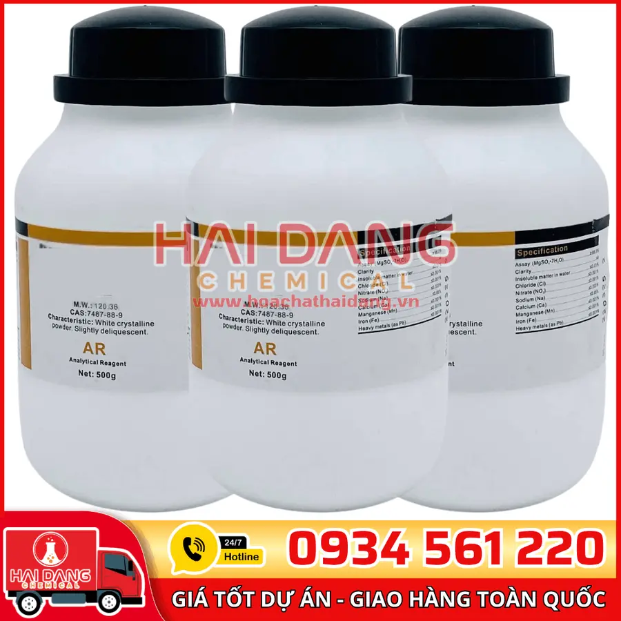 Cadmium Sulfate CdSO₄, lọ 500g - hãng Xilong