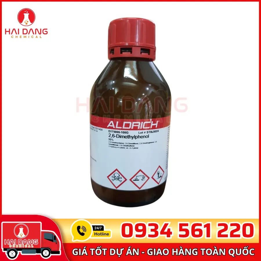 2,6-Dimethylphenol 99% lọ 100g, hãng Sigma