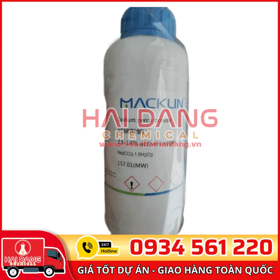 Sodium percarbonate, 13-14% active oxygen 500g – Macklin