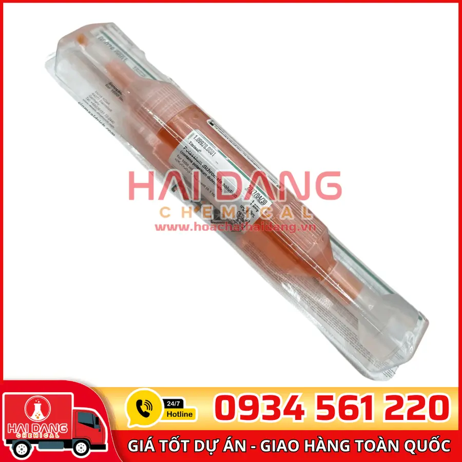 Ống chuẩn Kali dicromat (K₂Cr₂O₇) 0.1N – Merck