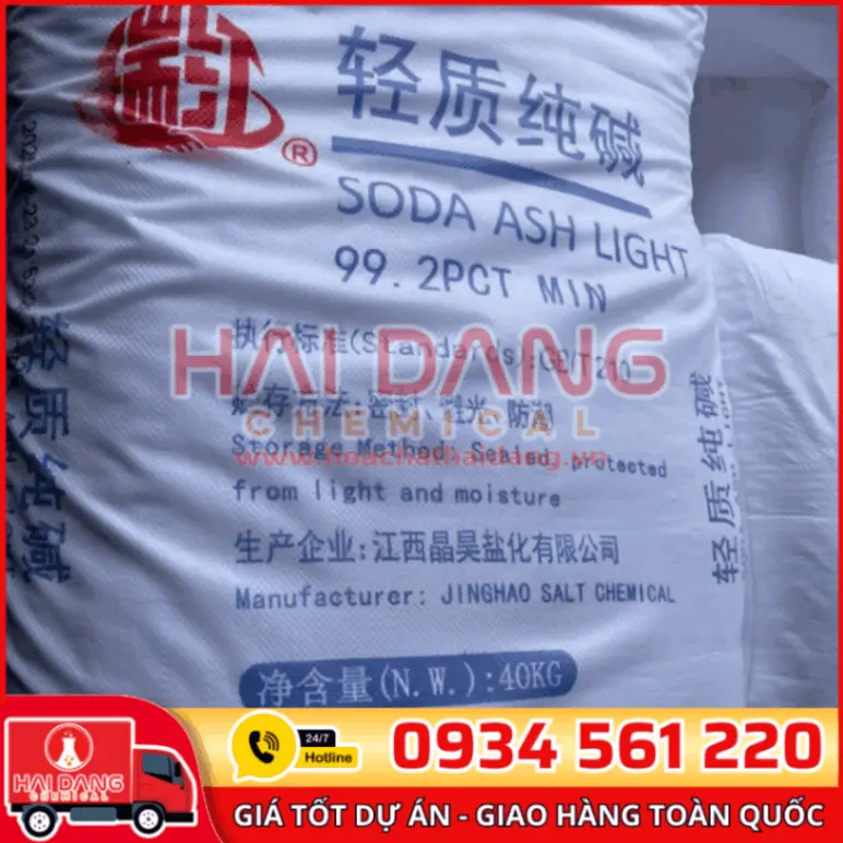 Na2CO3 Soda Ash Light 99% Trung Quốc