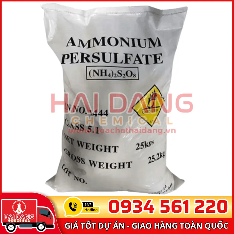 Ammonium Persulfate (NH₄)₂S₂O₈ Trung Quốc 