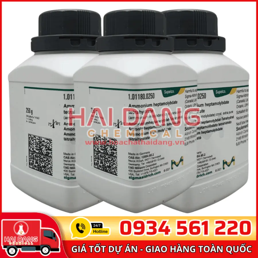 Ammonium heptamolybdate tetrahydrate lọ 250g – Merck