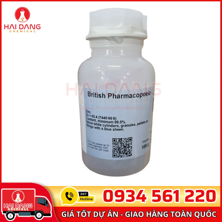 Kẽm Tiêu Chuẩn 100g – Primary Standards Zinc CPAchem