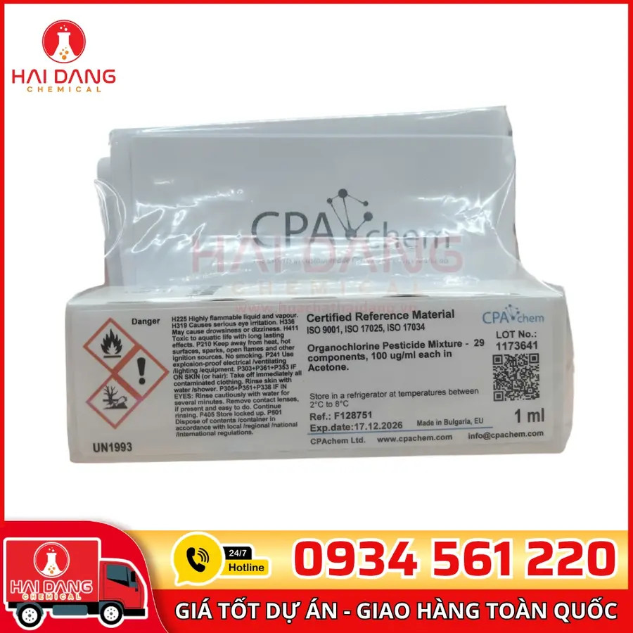 Dung Dịch Chuẩn Organochlorine 29 Thành Phần CPAchem