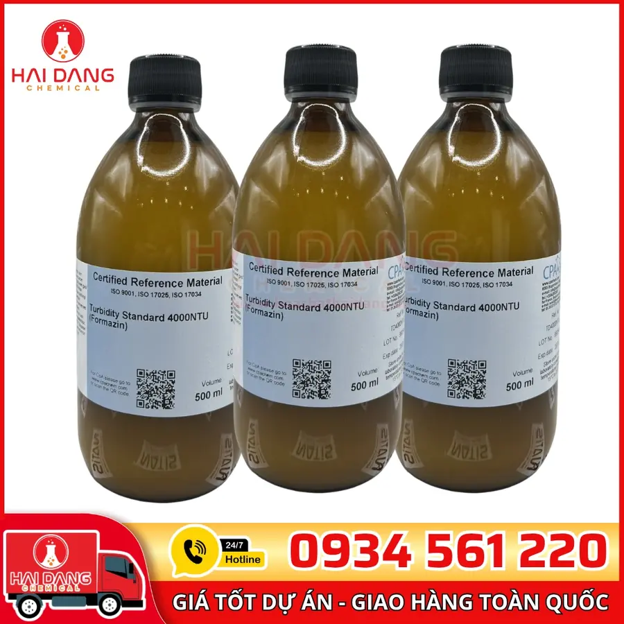 Dung Dịch Chuẩn Độ Đục 4000NTU Chai 500mL CPAchem
