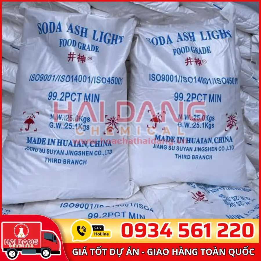 Soda Ash Light Natri Carbonat Jingshen 99% Trung Quốc