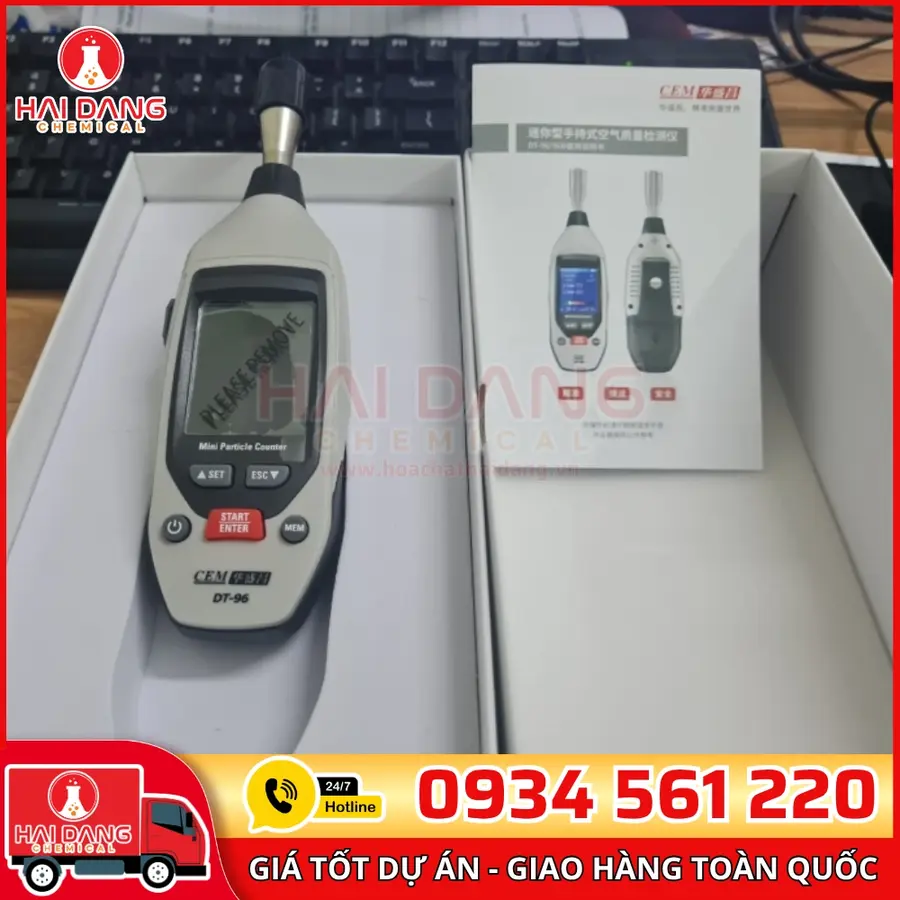 Máy đếm hạt tiểu phân mini DT-96 | Đo PM2.5 & PM10 | Hãng CEM – Trung Quốc